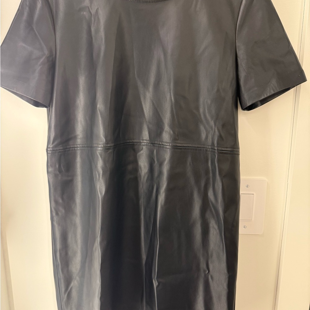 Z Supply Black Faux Leather Dress
